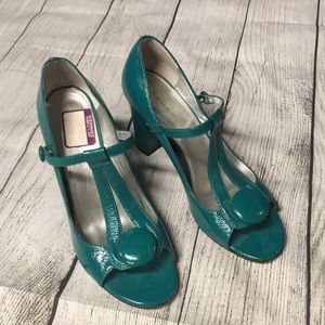 Tahari open toe heels